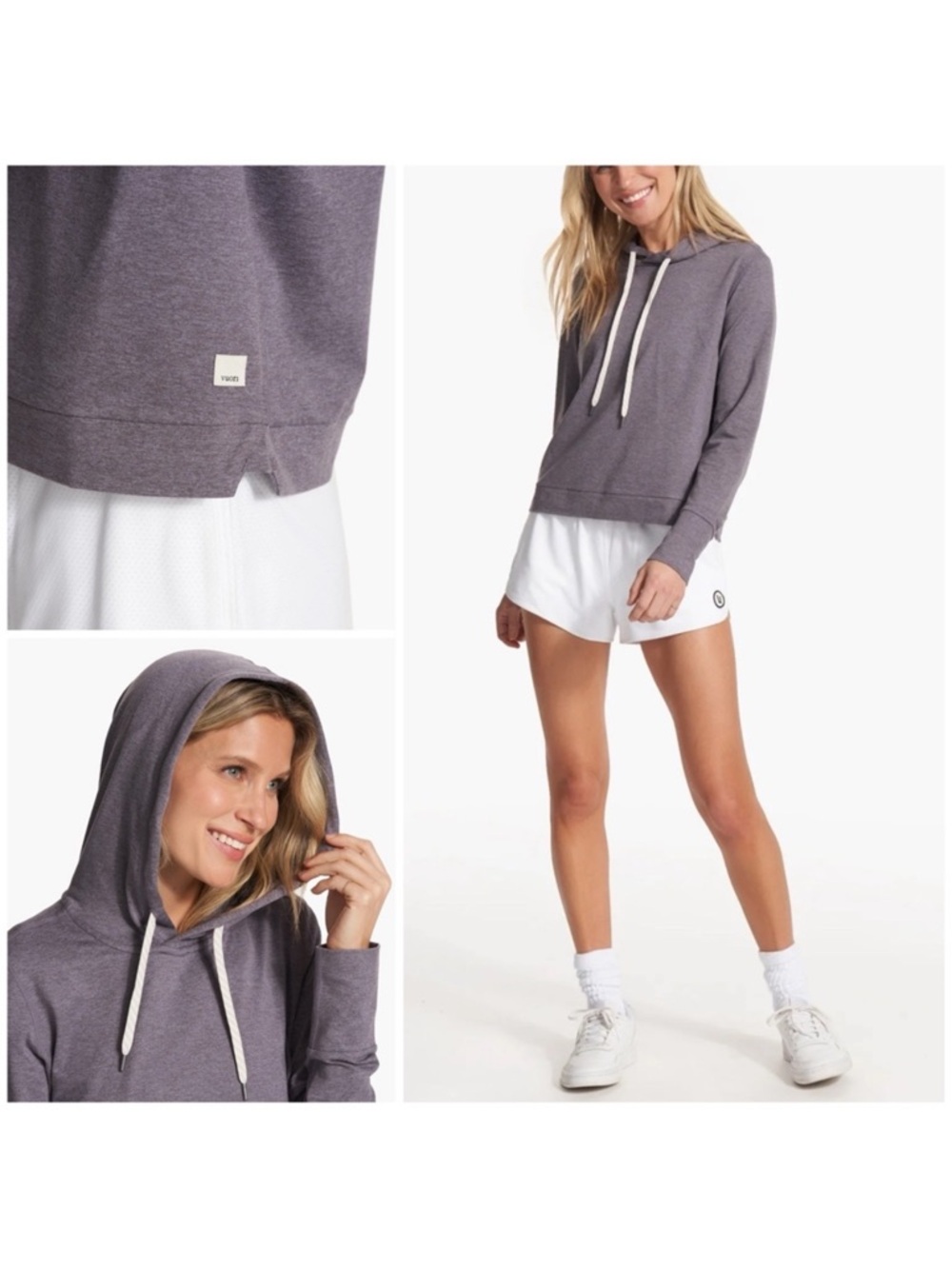Vuori essential Hoodie Purple “Sawyer” Medium - Picture 3 of 8